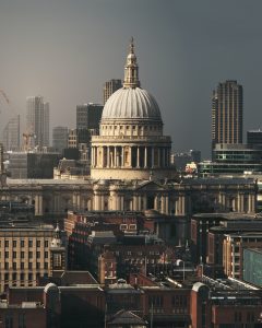London Eye and St. Paul's Cathedral